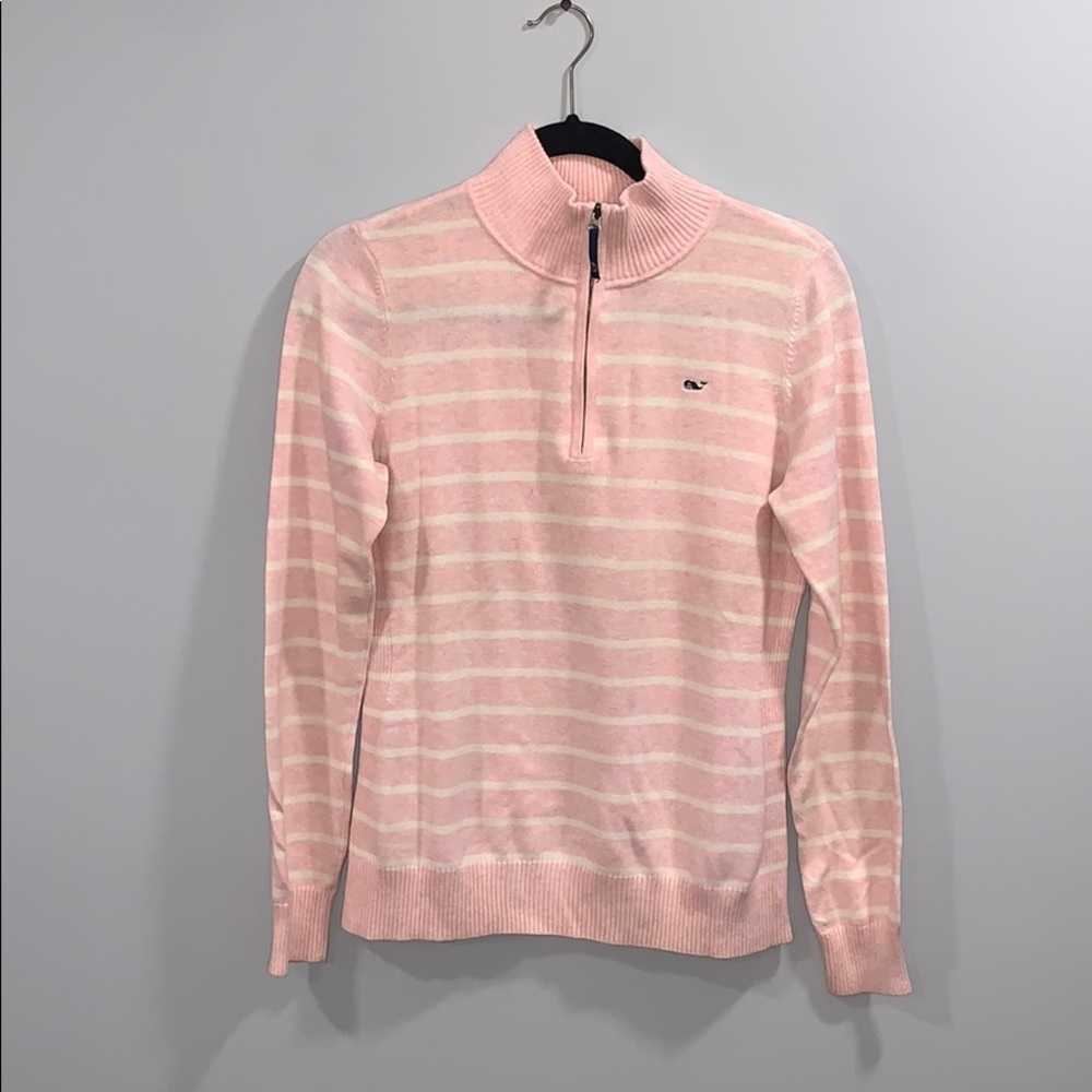 Vineyard Vines Cotton Quarterzip Sweater